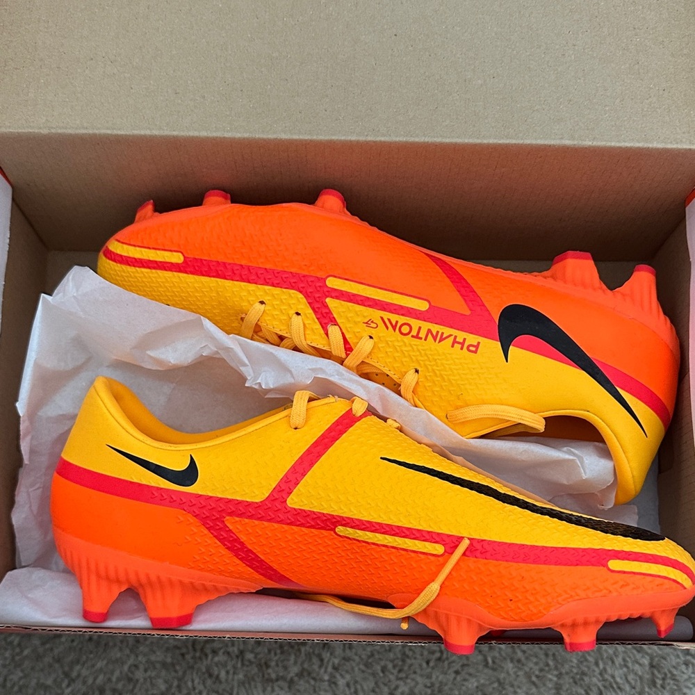 Nike Phantom GT2 Orange and Yellow Soccer Cleats